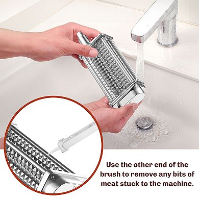 Gvode Stainless Steel Meat Tenderizer Attachment for KitchenAid Stand Mixer, Easy Tenderizing