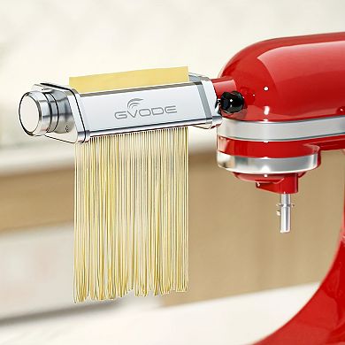 Gvode 3 piece, 3-in-1 Pasta Kitchen Attachment for Stand Mixer, All-Metal Roller & Cutters
