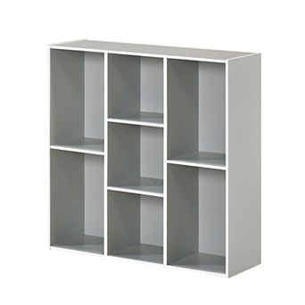 Kings Brand Furniture Haven 7 Shelf Bookcase