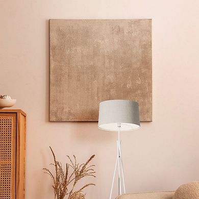 Sleek Crossed Legs 66 in. Floor Lamp with Fabric Shade - E26 Bulb Friendly- Elegant Illumination