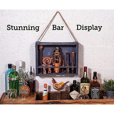 11-Piece Cocktail Shaker Set, Bartender Kit with Stand - Gift Ready