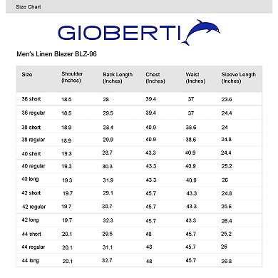 Gioberti Men's Linen Sports Coat Suit Jacket