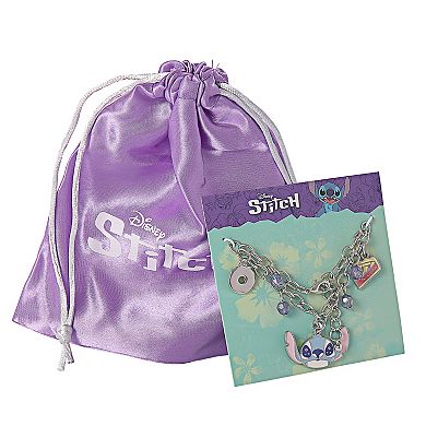 Disney Stitch Charm Bracelet for Women 6.5"+1" Bracelet Stitch Charm