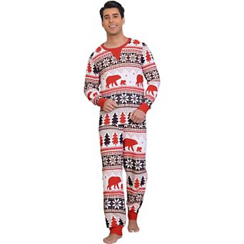 Men's Christmas Family Matching 2 pc Pajama Set Xmas Party Long Sleeve Set