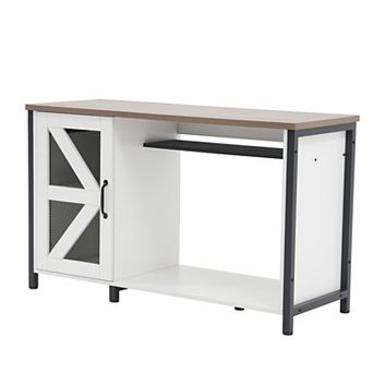 55-75 Gallon Aquarium Stand with LED Lighting & Power Outlets - Heavy Duty Metal Cabinet