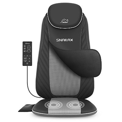 back massager with heat & vibration functions Snailax Heated Back Massager for Chair main image 1