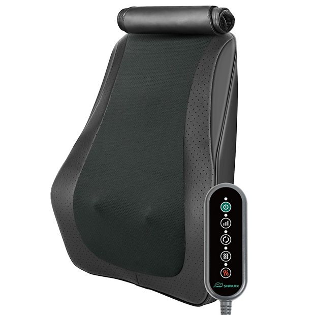 Snailax Back Massager for Back Pain Deep Tissue, Shiatsu Neck and Back Massager with Heat, Vibration, Kneading Massage Pillow for Neck, Shoulder,