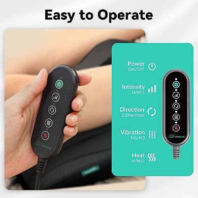 Snailax Back Massager with Heat, 3D Kneading Massage Pillow for Back, Neck, Shoulder Pain Relief
