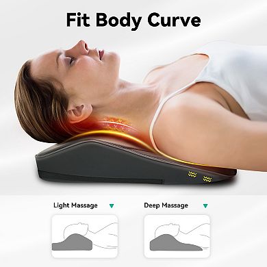Snailax Back Massager with Heat, 3D Kneading Massage Pillow for Back, Neck, Shoulder Pain Relief