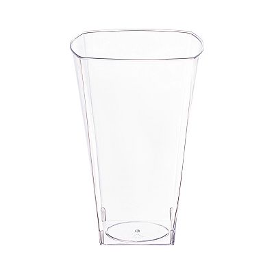 10 oz Clear Square Plastic Cups - 336 pcs