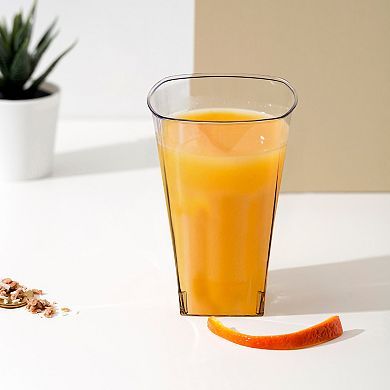 10 oz Clear Square Plastic Cups - 336 pcs