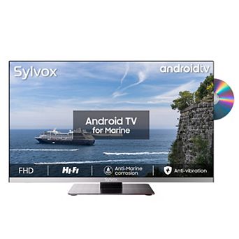 SYLVOX 12Volt Smart TV Google TV System 1080P Salt Spray Resistant Suitable For Marine Vessels