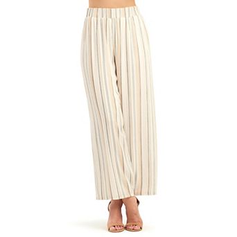 Women's AB Studio Striped Woven Lined Pants
