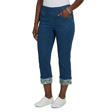 Petite Alfred Dunner All Around Elastic Short Length Denim Jeans