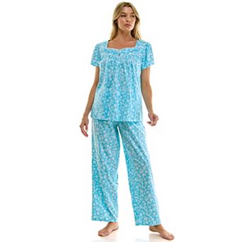 Women's Croft & Barrow® Cotton Pajama Top & Pajama Bottoms Set
