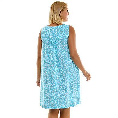 Plus Size Croft & Barrow® Cotton Sleeveless Nightgown