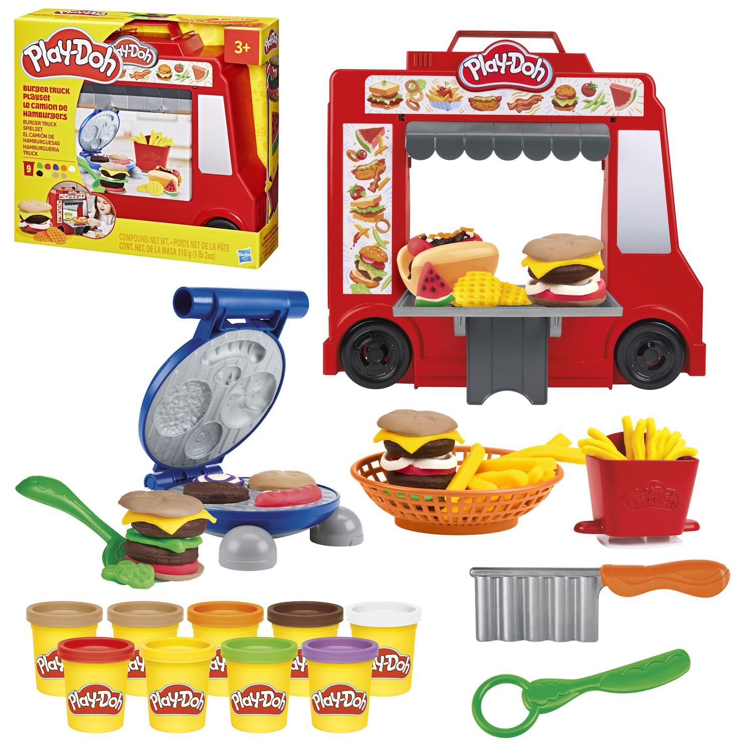 Детские игрушки Play-Doh Burger Truck Playset with Accessories
