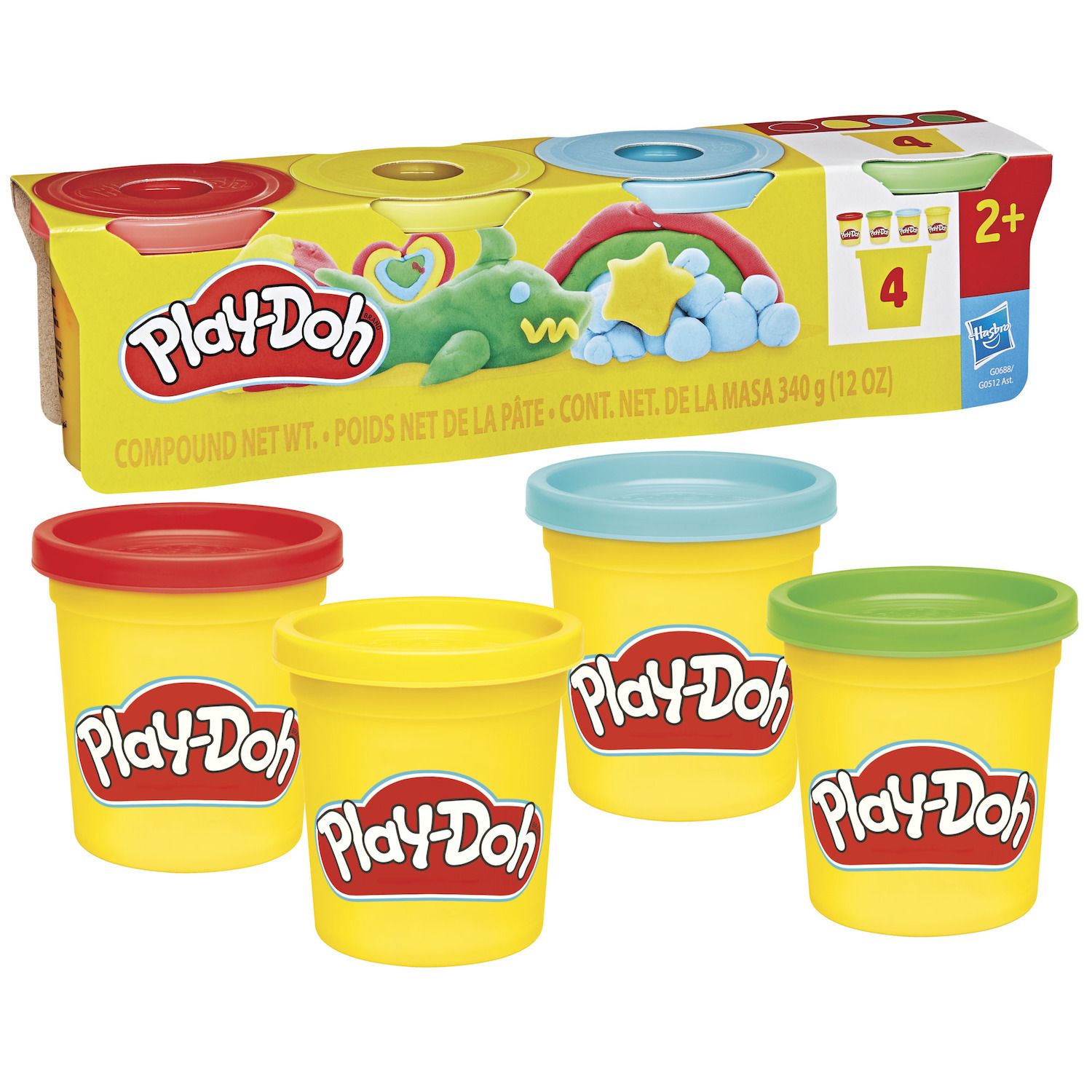 Детские игрушки Play-Doh 4-Pack Assortment Modeling Compound Set