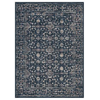 Washable Vintage Boho Floral Area Rugs, Non Slip Soft Modern Pastel Carpets Runners