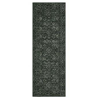 Washable Vintage Boho Floral Area Rugs, Non Slip Soft Modern Pastel Carpets Runners