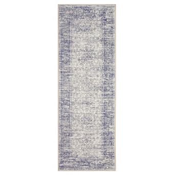 Washable Vintage Boho Floral Area Rugs, Non Slip Soft Modern Pastel Carpets Runners