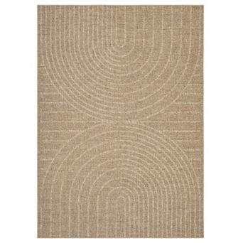 Modern Rainbow Easy Jute Area Rugs, Washable Natural Contemporary Indoor Outdoor Runners Carpet