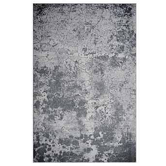 Modern Abstract Washable Rug, Non-Slip Low Profile Flatweave for Kitchen, Entryway, Porch