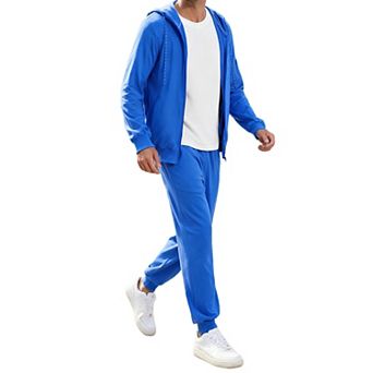 Men's 2 pc Clothing Set Hooded Sweatshirt & Jogger Pants with Pockets Casual Loungewear