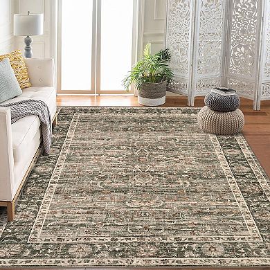 Faux Sherpa Rug Polyester Washable Foldable Mat with Abstract Print for Home