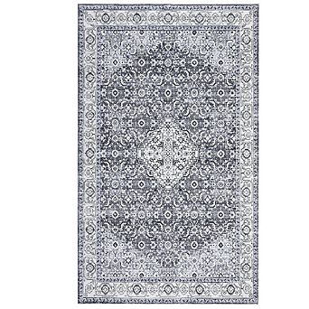 Persia Style Washable Rug, Non-Slip Stain-Resistant Low Profile for Living Room, Bedroom