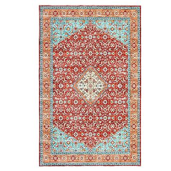Persia Style Washable Rug, Non-Slip Stain-Resistant Low Profile for Living Room, Bedroom
