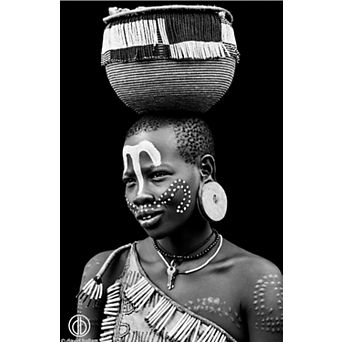 Ethiopian Girl with Basket - Fine Art Canvas Print by David Ballam