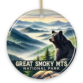 Iconic Great Smoky Mountains National Park Ornament, Tennessee Appalachian Landscape Christmas Gift