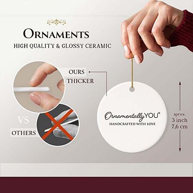 Hummingbird Visitor from Heaven Ornament, Sentimental Memorial Christmas Gift (Version 2)