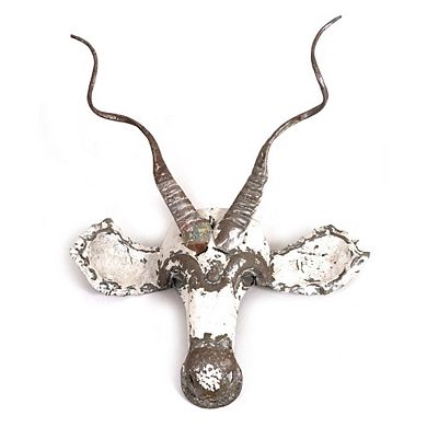 Kudu Animal Mask - Recycled Metal Wall Art