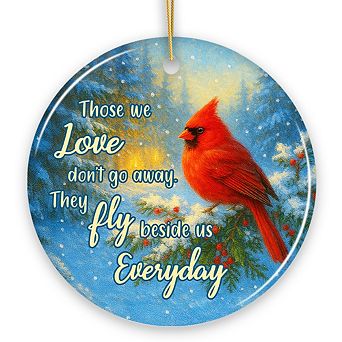 Those We Love As Cardinals Ornament, Heartfelt Memorial Christmas Gift and Keepsake
