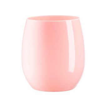 12 oz Elegant Stemless Plastic Wine Glasses - 64 pc
