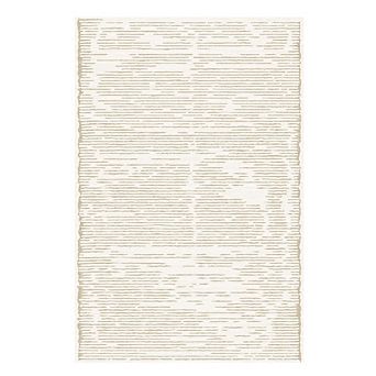 Modern Stripe Runner Rug - Machine Washable, Non-Slip Low Pile Hallway & Bathroom Carpet