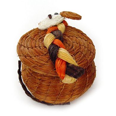 Animal Lidded Basket