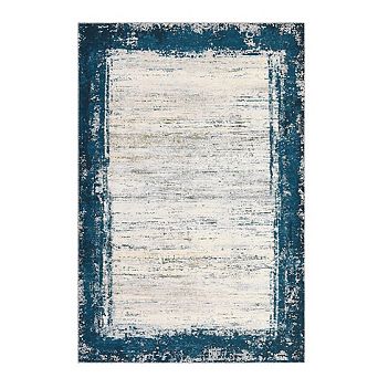 Modern Washable Rug - Stain Resistant, Non-Slip Low Pile Carpet for Living Room, Dining, Bedroom
