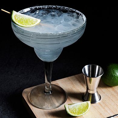 14 oz Clear Spiral Margarita Plastic Goblets - 48 pcs