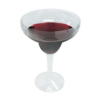 14 oz Clear Spiral Margarita Plastic Goblets - 48 pcs