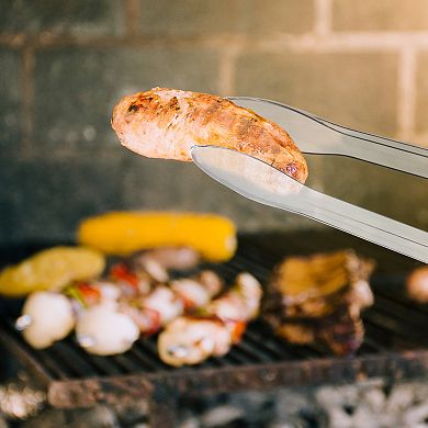 12" Disposable Plastic Serving Tongs - 48 pcs