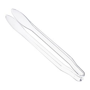 12" Disposable Plastic Serving Tongs - 48 pc