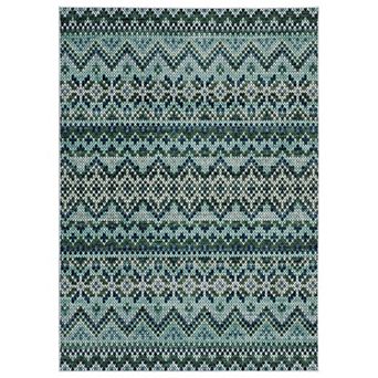Vintage Geometric Machine Washable Area Rug Non-Slip Low Pile Stain-Resistant Indoor Carpet