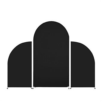 Spandex Arch Backdrop Covers Set of 3, Stretchable Fitted Covers for Round Top Chiara Arch Stand