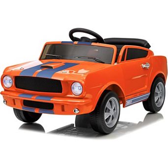 12v Licensed Shelby GT350 Kids Electric Car with Parent Remote Control, Electric Ride on Toy for 3-7