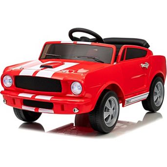 12v Licensed Shelby GT350 Kids Electric Car with Parent Remote Control, Electric Ride on Toy for 3-7
