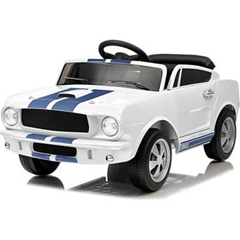 12v Licensed Shelby GT350 Kids Electric Car with Parent Remote Control, Electric Ride on Toy for 3-7