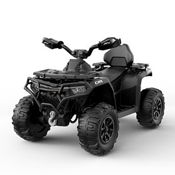 12V Kids ATV, 4-Wheeler Quad Car Ride On Toy with Remote Control, LED Headlights, Treaded Tires